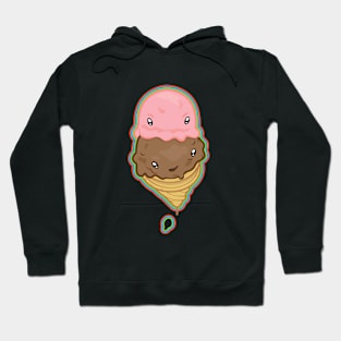 2 scoops in a cone Hoodie